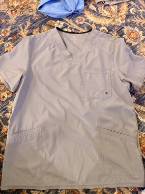 Infinity by Allure Light Blue V-Neck Scrub Top